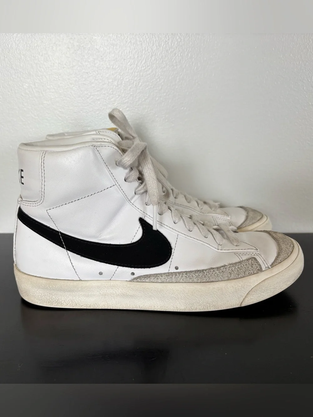 Nike Blazer Mid 77 Vintage White Black CZ1055-100 Womens Size 7.5 Sneakers Shoes - Picture 4 of 14